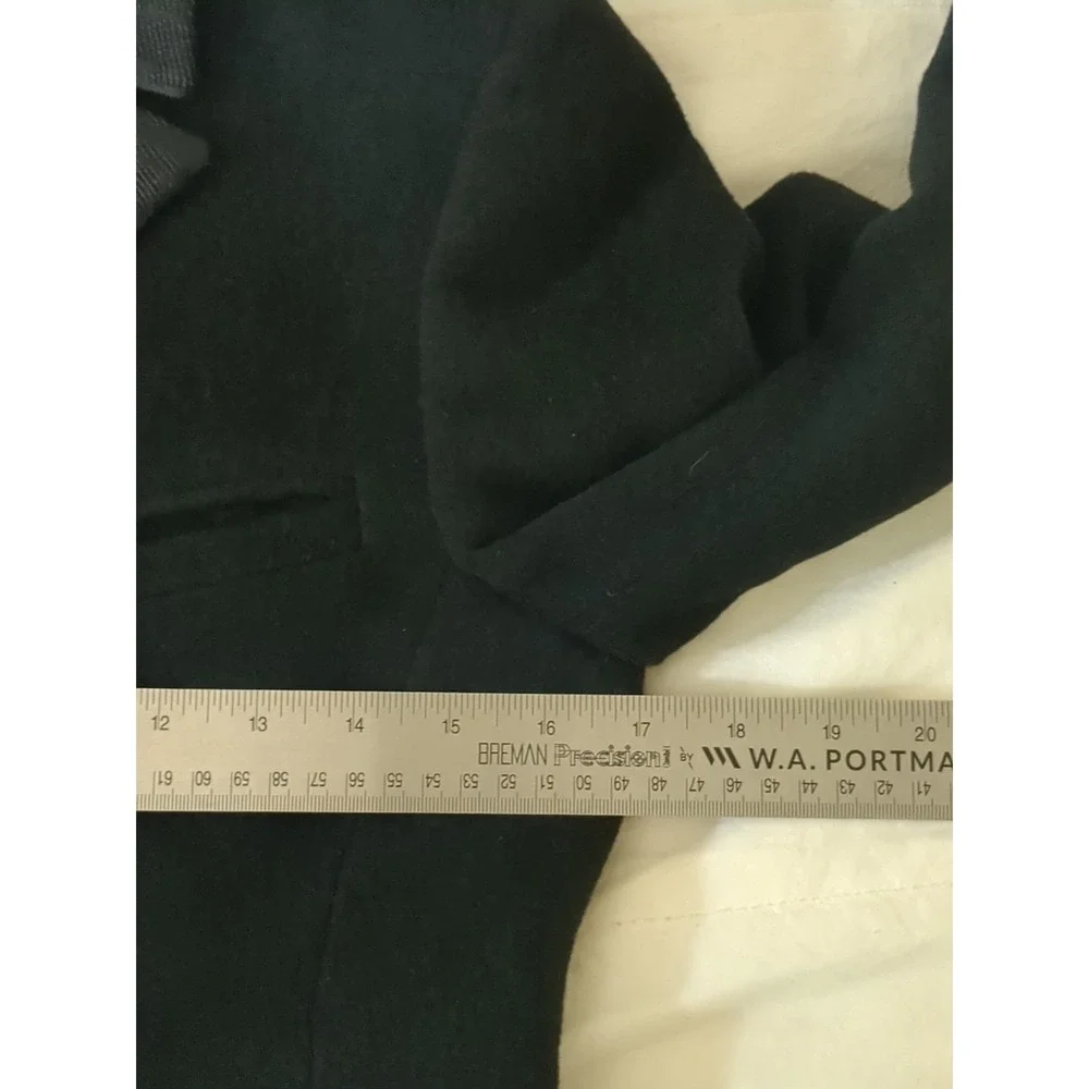 GORGEOUS!! Vtg Gianni Versace Couture Wool Angora Overcoat Pea Coat Button XS Sm